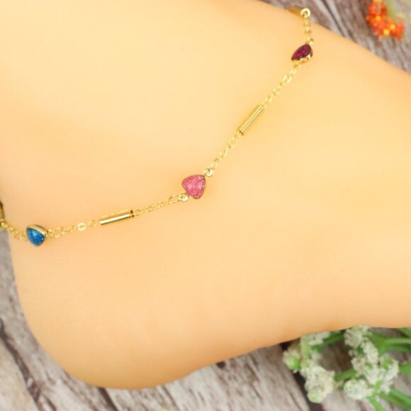 Dainty Anklet for Women – Elegant Everyday Jewelry & Perfect Gift | MLCRC2042 - Picture 6 of 10